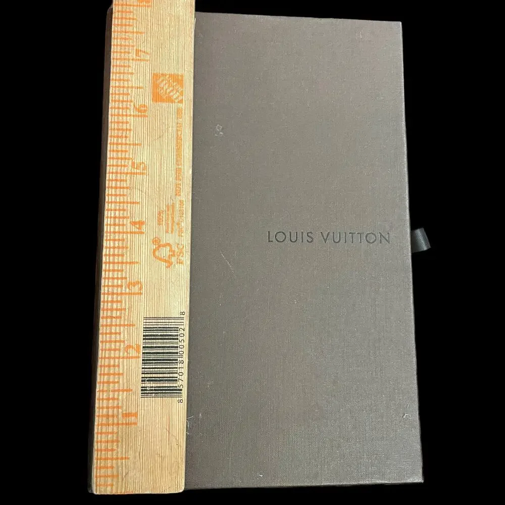 Louis Vuitton Gift Box Storage Drawer Style Slide Out Brown Small Authentic 8